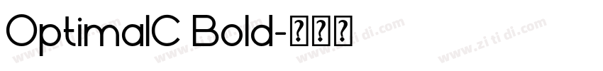 OptimalC Bold字体转换